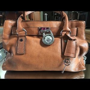 Michael Kors Hamilton Leather Satchel